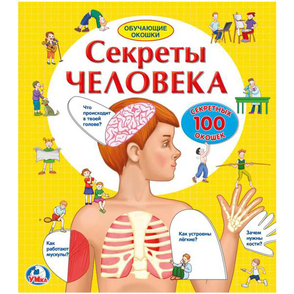 

Умка Книжка Умка Обучающие окошки Секреты человека