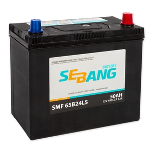

Аккумулятор Sebang SMF 65B24LS 50 Ач 480А обр. пол.