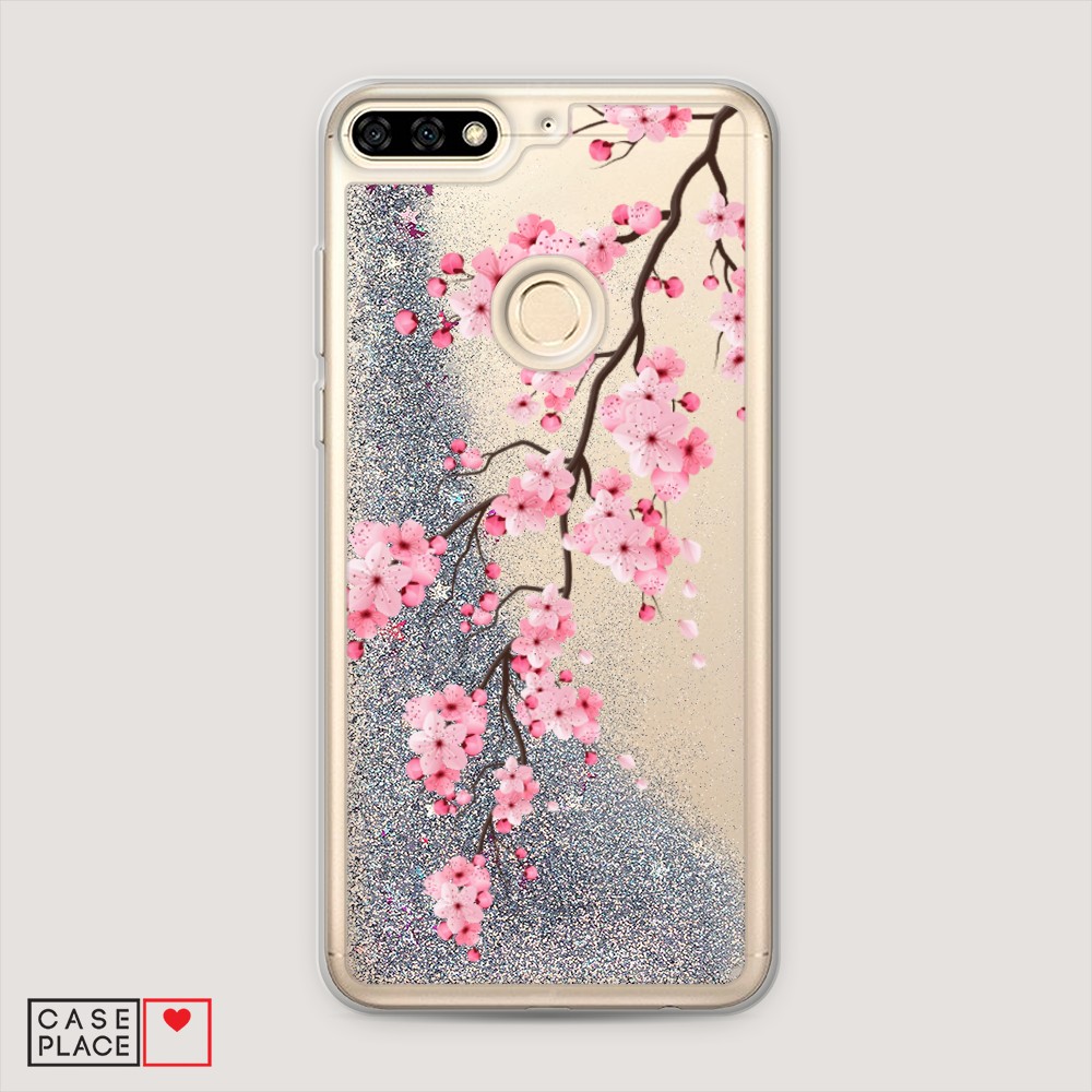 

Чехол Awog на Huawei Y6 Prime 2018 "Розовая сакура", Разноцветный, 65791-1