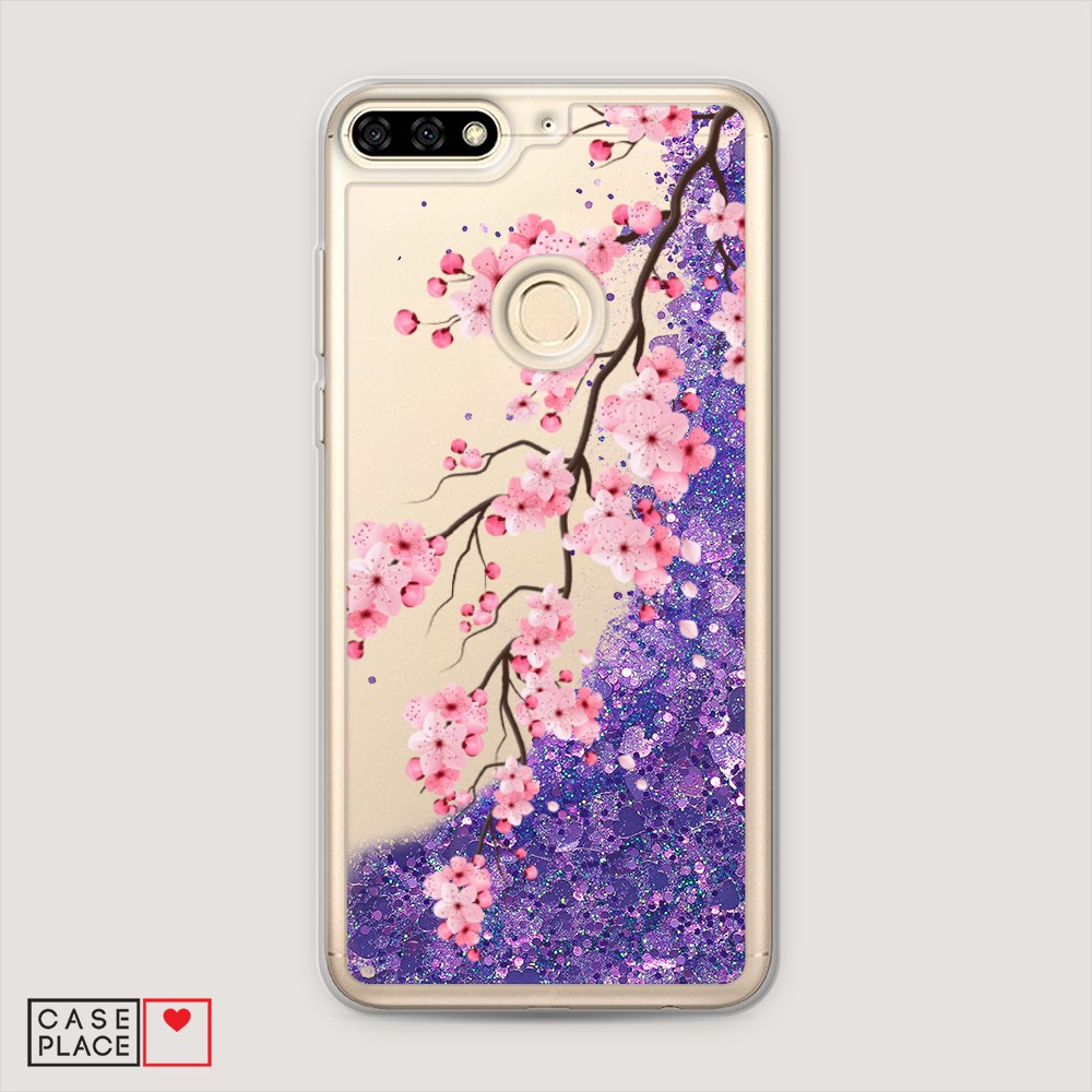 

Чехол Awog на Huawei Y6 Prime 2018 "Розовая сакура", Разноцветный, 65792-1