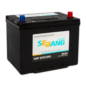 

Аккумулятор Sebang SMF 85D26KL 80 Ач 670А обр. пол.