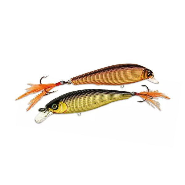 

Воблер Yo-Zuri Sashimi Minnow, 90 мм, 10.5 гр, цвет CMGC, арт. R967-CMGC, Оранжевый;черный;золотистый, Sashimi Minnow