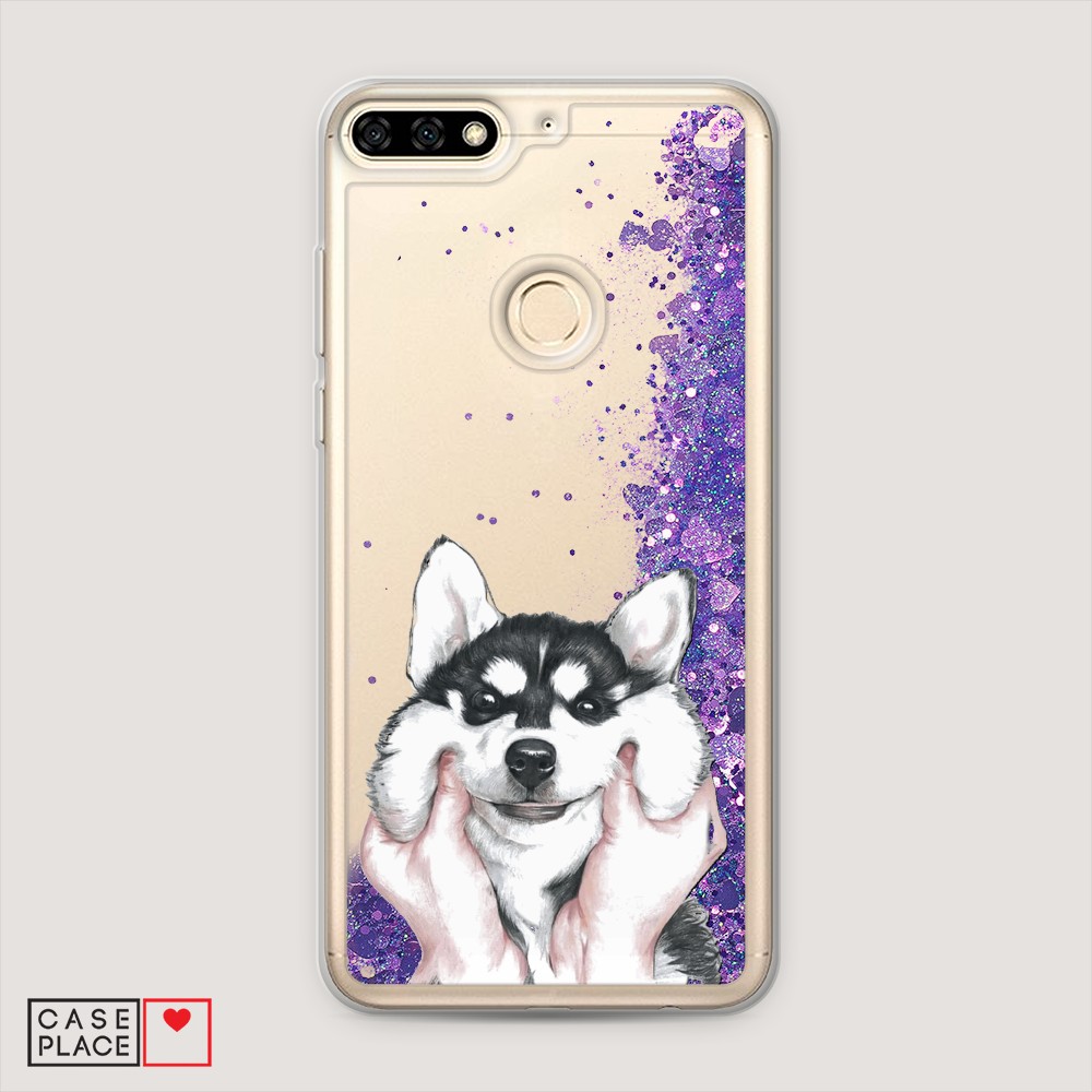 

Чехол Awog на Huawei Y6 Prime 2018 "Щечки хаски", Разноцветный, 65792-1