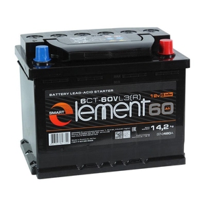 

Аккумулятор Smart Element 60 Ач 500А обратная полярность