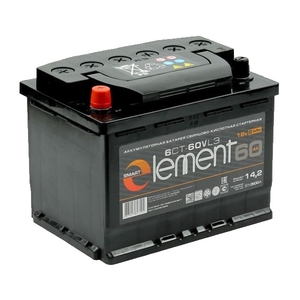 

Аккумулятор Smart Element 60 Ач 500А прямая полярность