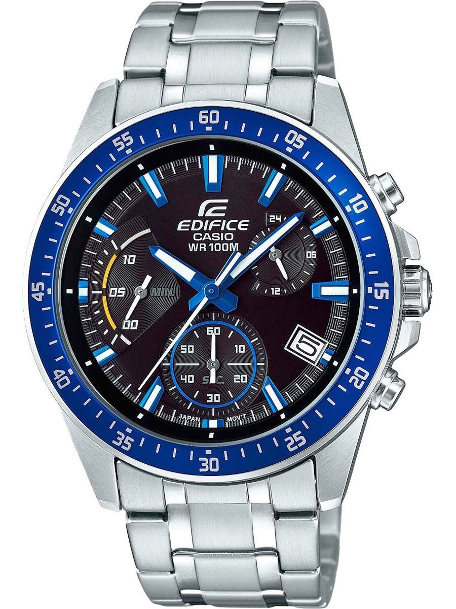 

Наручные часы мужские CASIO EDIFICE EFV-540D-1A2VUEF серебристые, EFV-540D-1A2VUEF