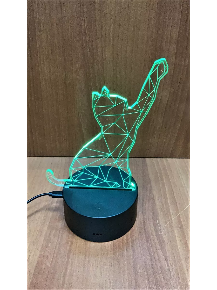

3D Светильник Кот 77, 01-ва77