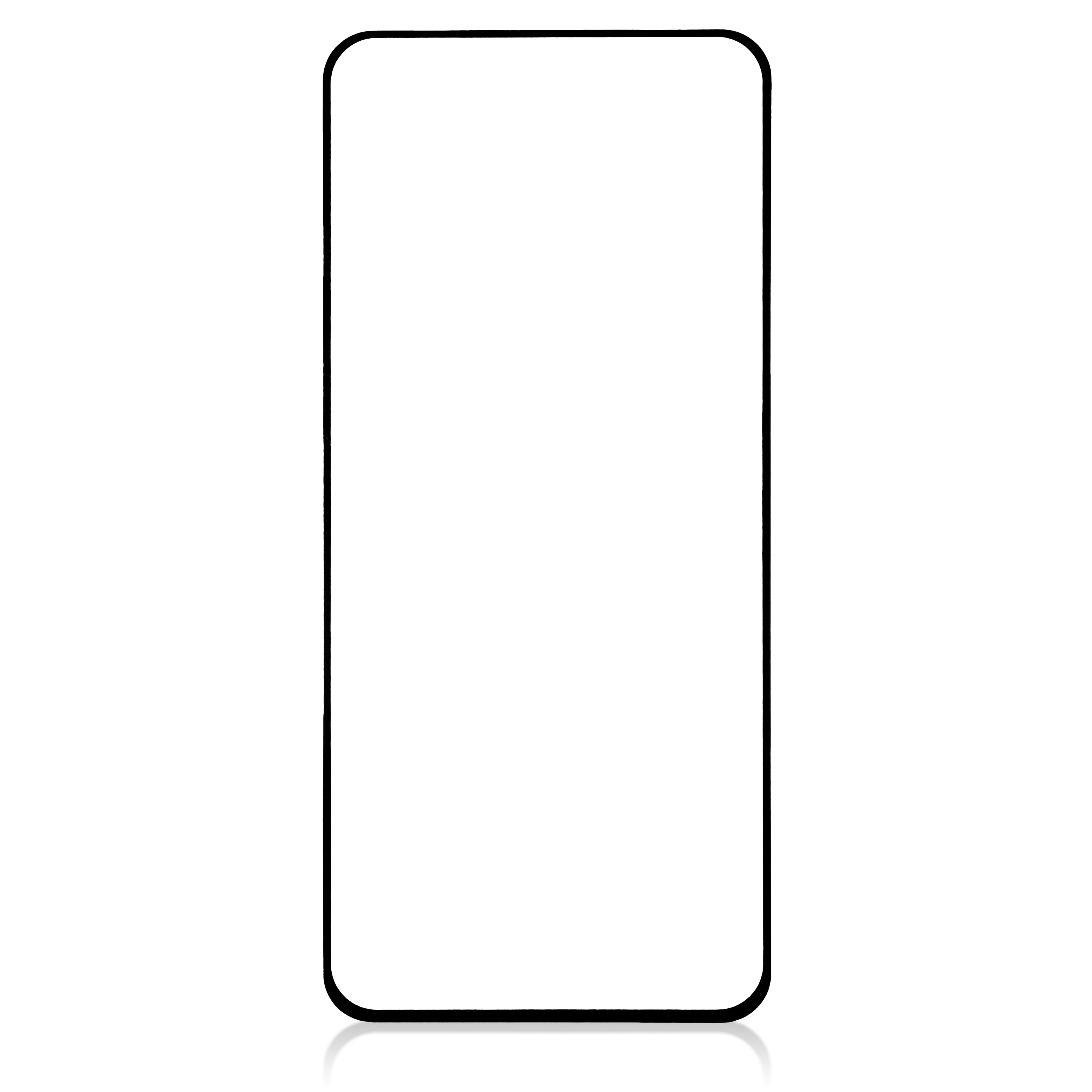 Защитное стекло 2.5D TFN для Xiaomi Redmi Note 10T полный клей, черный
