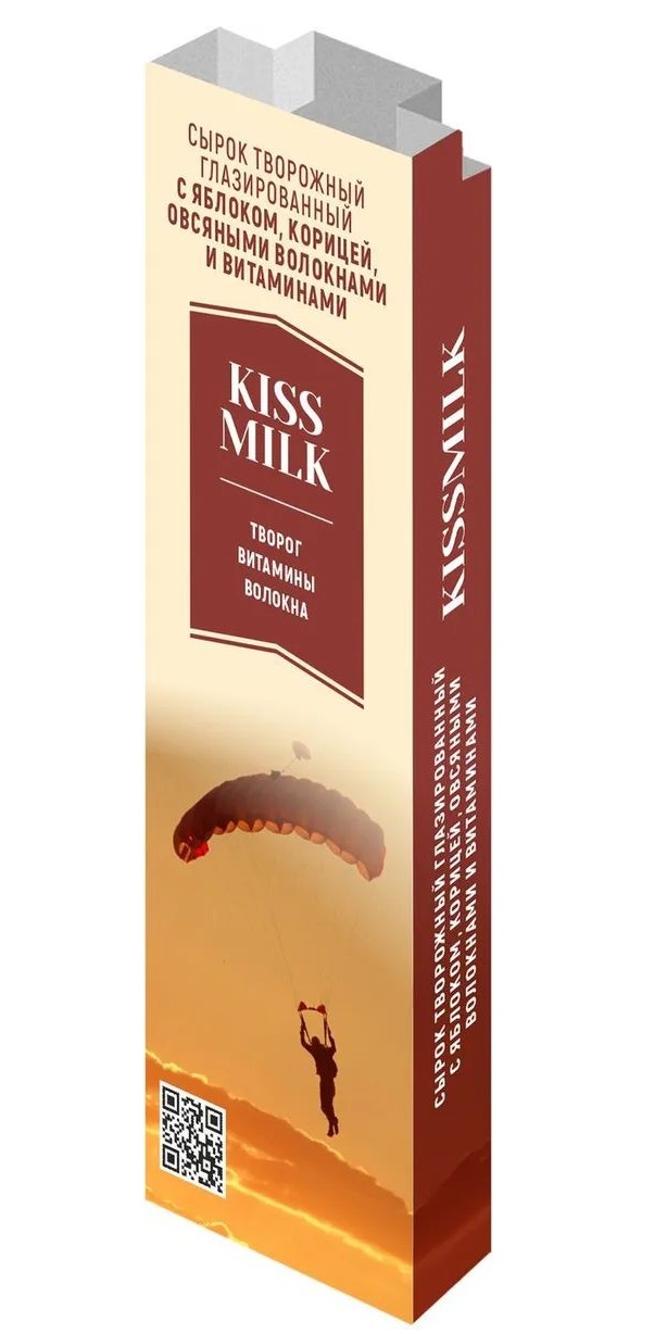 

Сырок творожный Kiss Milk яблоко-корица глазированный 23% 30 г