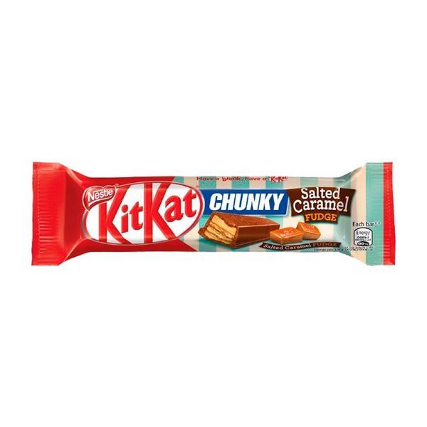 фото Батончик kitkat chunky соленая карамель-попкорн 42 г kit kat