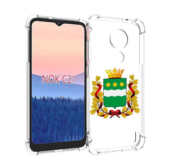 

Чехол MyPads герб-амурскои-области для Nokia C21, Прозрачный, Tocco