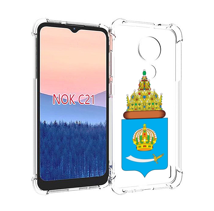 

Чехол MyPads герб-астраханскои-области для Nokia C21, Прозрачный, Tocco