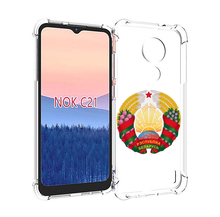 

Чехол MyPads герб-беларуси для Nokia C21, Прозрачный, Tocco