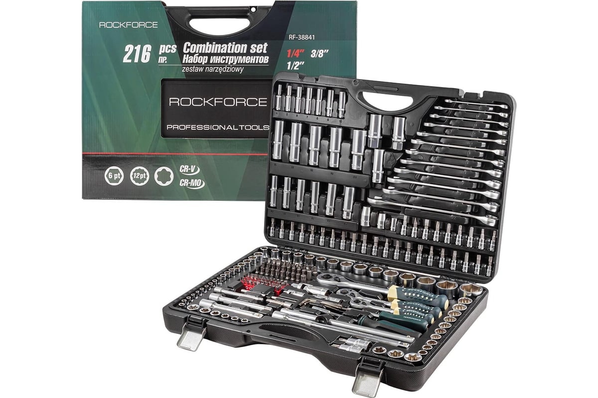 

25684 Rf-38841 Набор Инструментов Rock Force, 216 Пр (6 Граней)