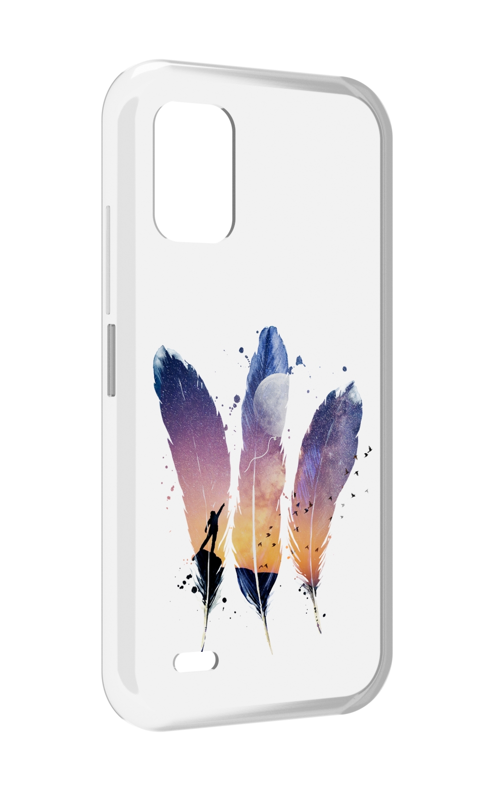 

Чехол MyPads небесные перья для UMIDIGI Bison GT2 / GT2 Pro, Прозрачный, Tocco