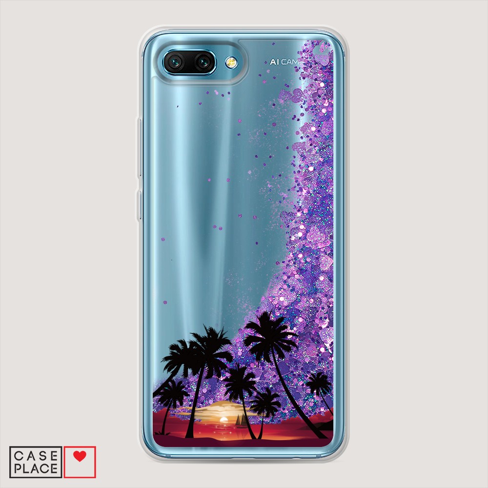 

Чехол Awog на Honor 10 "Закат и пальмы", Разноцветный, 65392-1