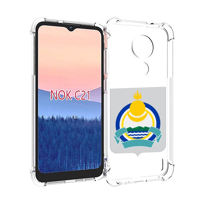 

Чехол MyPads герб-бурятия для Nokia C21, Прозрачный, Tocco