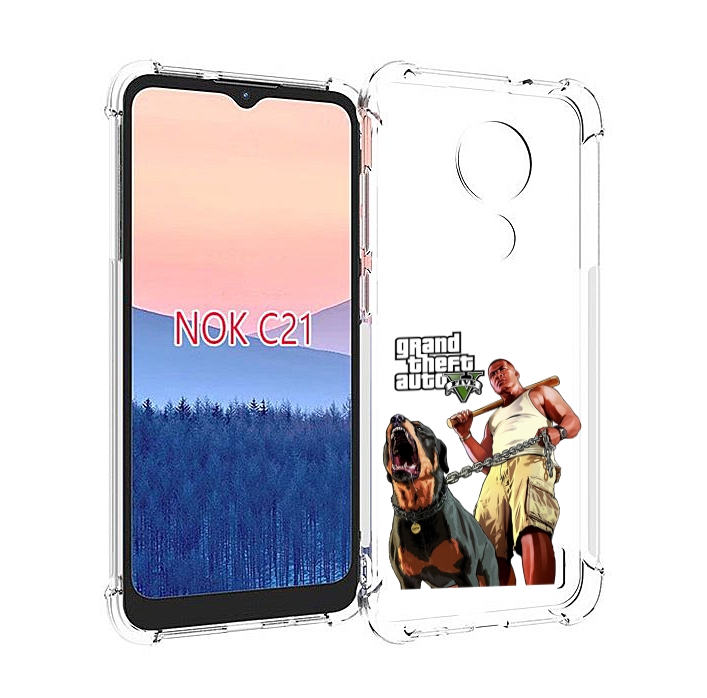 

Чехол MyPads GTA грозная собака для Nokia C21, Прозрачный, Tocco