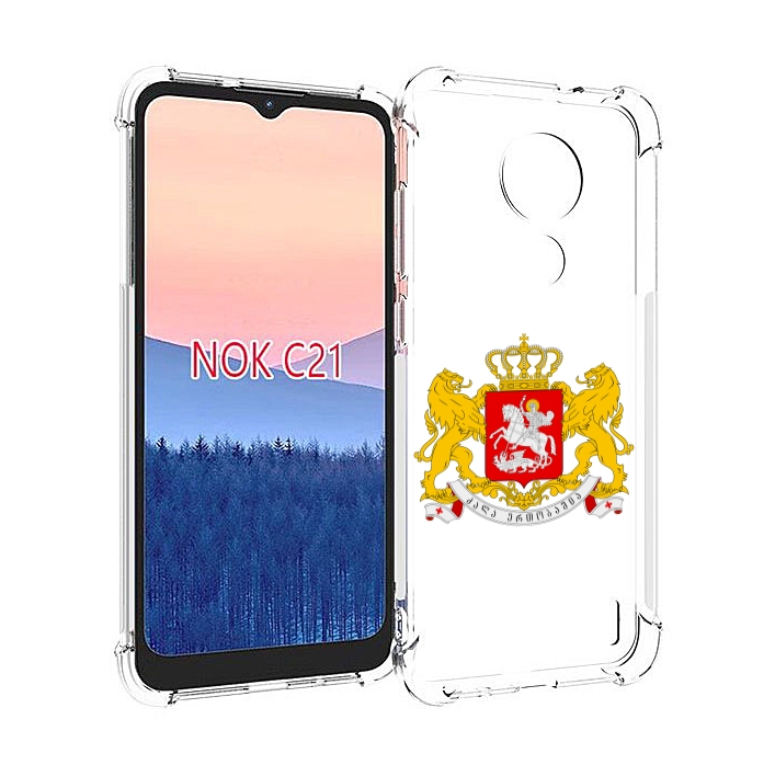 

Чехол MyPads герб-грузии для Nokia C21, Прозрачный, Tocco