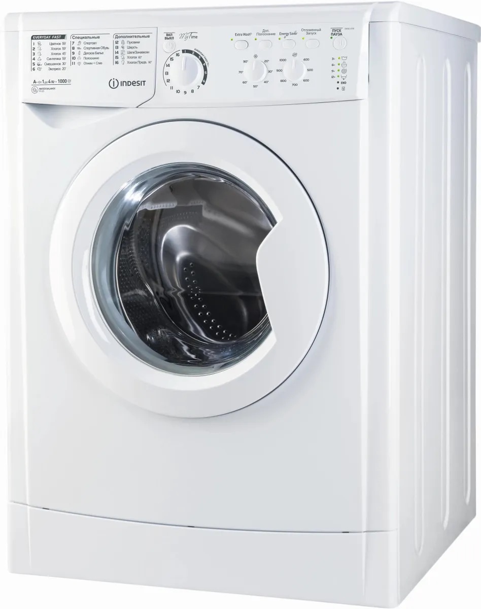 

Стиральная машина суперузкая Indesit IWUC 4105, с фронтальной загрузкой, 4кг, 1000об/мин