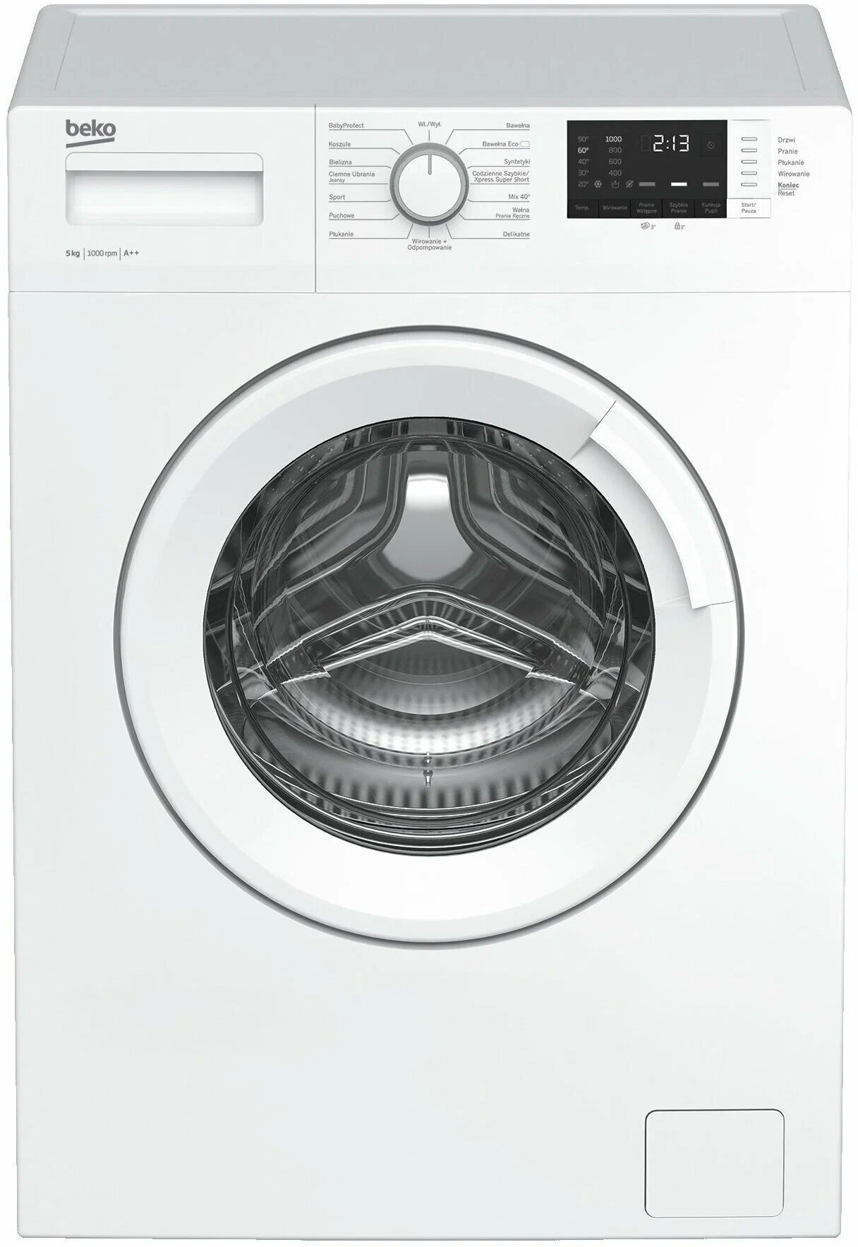 Стиральная машина Beko WRS5512BWW белый, размер узкая