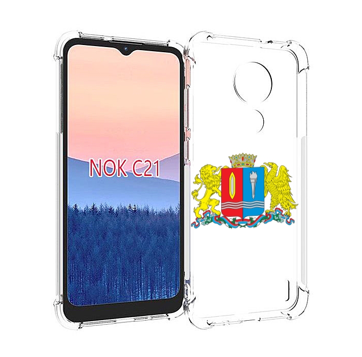 

Чехол MyPads герб-иваноскои-области для Nokia C21, Прозрачный, Tocco