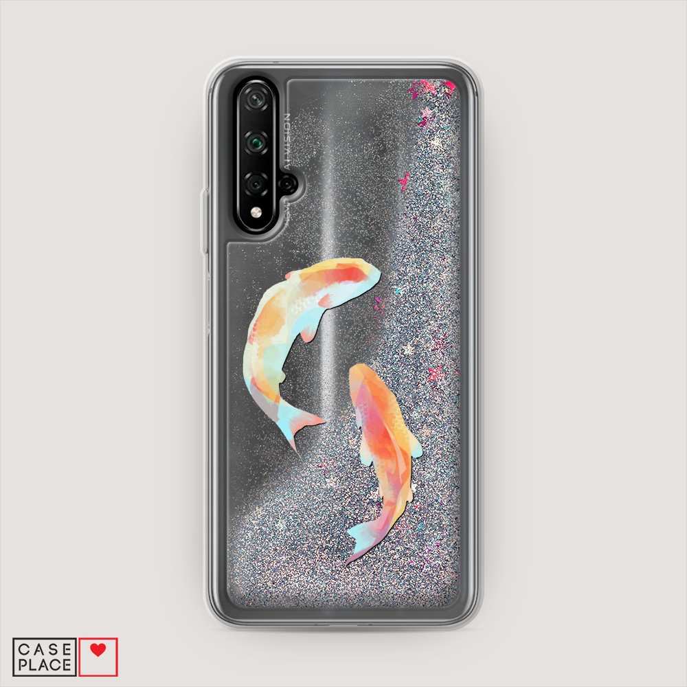 

Чехол Awog на Honor 20/Huawei Nova 5T "Акварельные карпы", Разноцветный, 69591-1