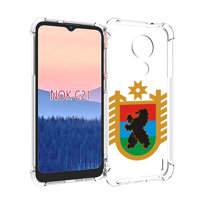 

Чехол MyPads герб-карелия-петрозаводск для Nokia C21, Прозрачный, Tocco