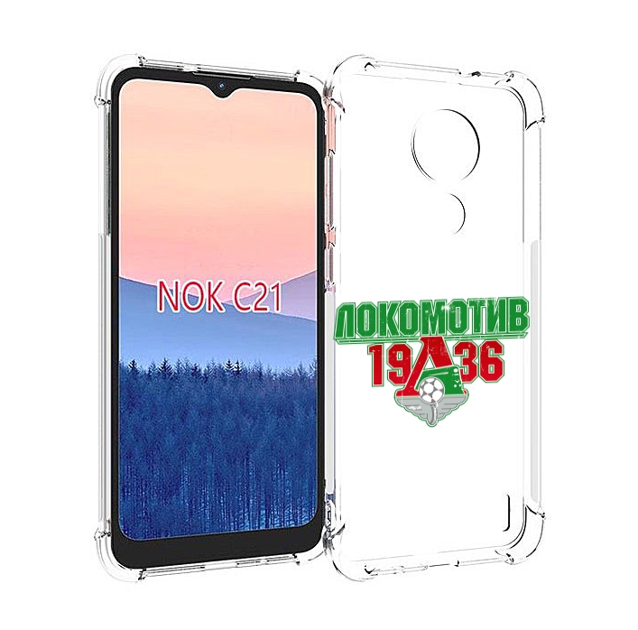 

Чехол MyPads ФК локомотив 1936 для Nokia C21, Прозрачный, Tocco
