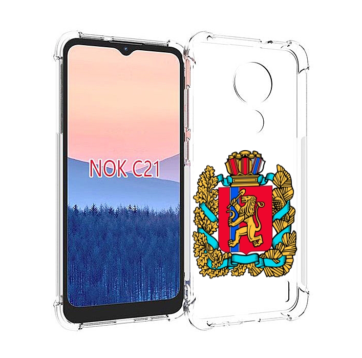 

Чехол MyPads герб-красноярскии-краи для Nokia C21, Прозрачный, Tocco