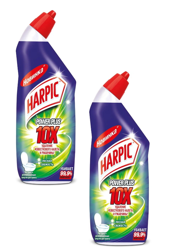 

Комплект Harpic Power Plus Дезинфицирующее средство для туалета Лесная свежесть 700 млх2шт, Комплект Harpic Power Plus Дезинфицирующее средство для туалета Лесная свежесть 700 мл. х 2 шт.
