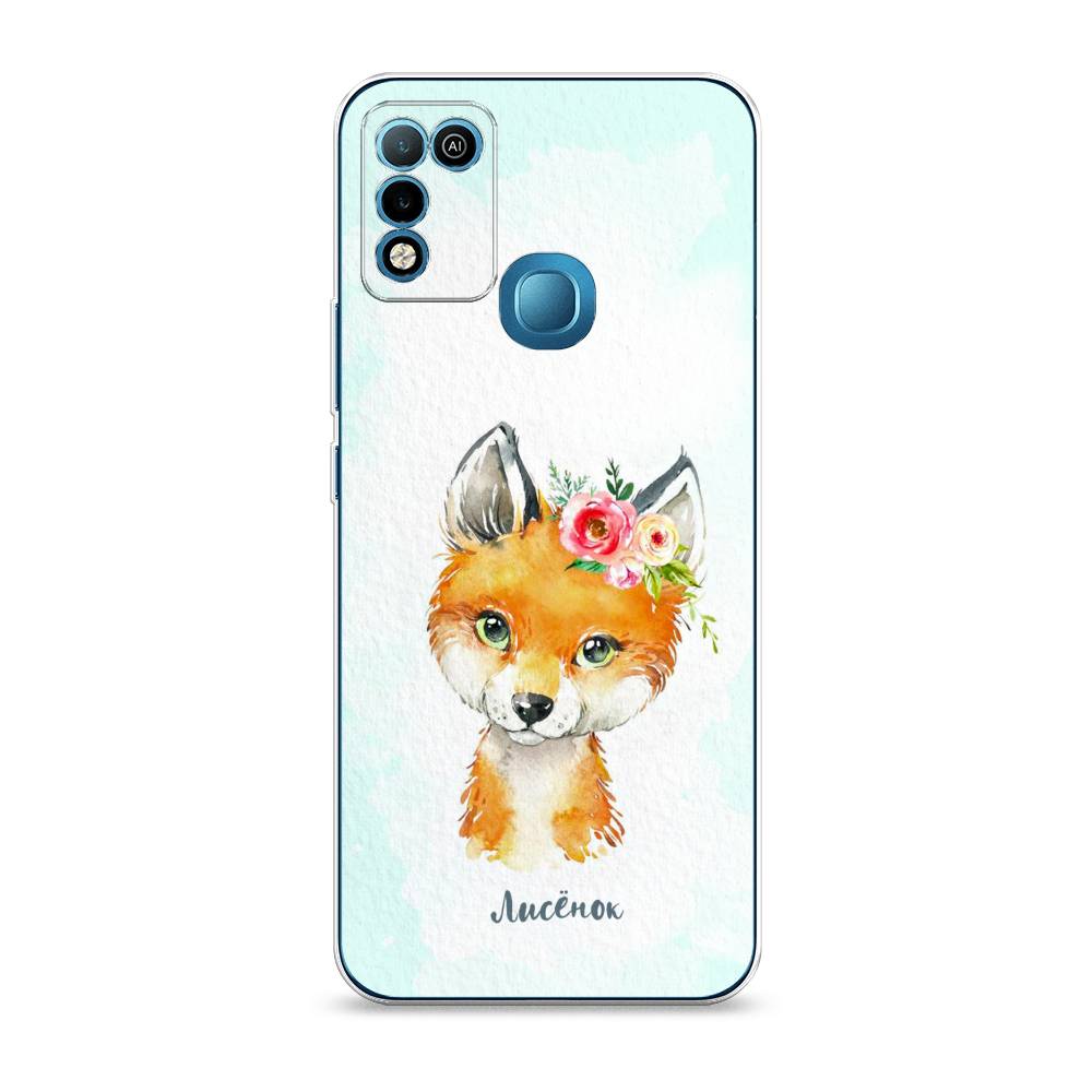 

Чехол для Infinix Hot 10 Play/11 Play "Мой лисёнок", Голубой;оранжевый, 3100650-1