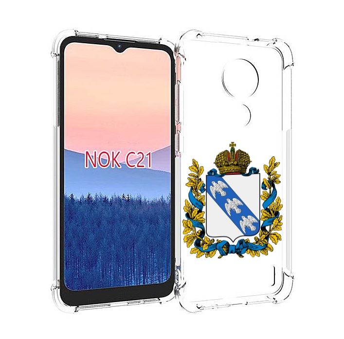 

Чехол MyPads герб-курская-область для Nokia C21, Прозрачный, Tocco