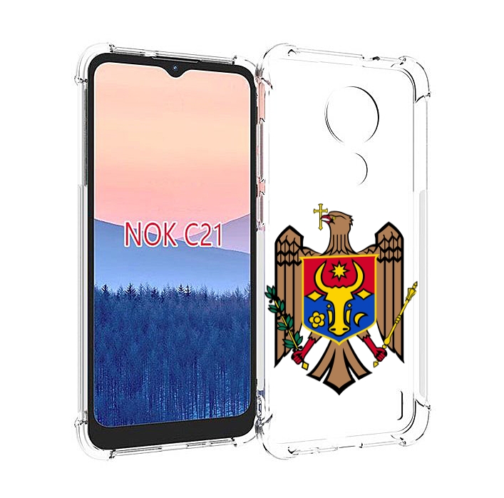 

Чехол MyPads герб-молдовы для Nokia C21, Прозрачный, Tocco