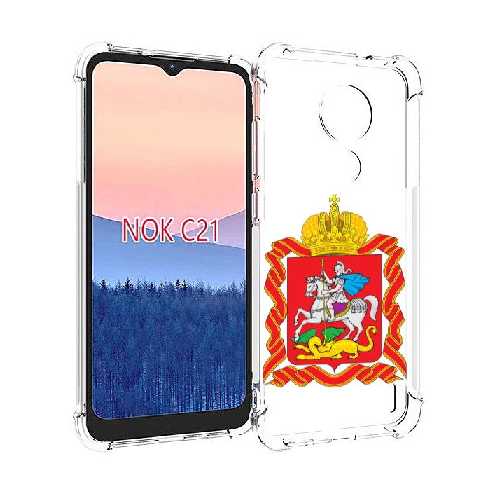 

Чехол MyPads герб-московская-область для Nokia C21, Прозрачный, Tocco