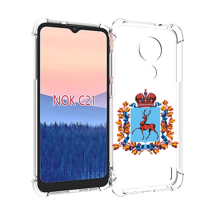 

Чехол MyPads герб-нижегородская-область для Nokia C21, Прозрачный, Tocco