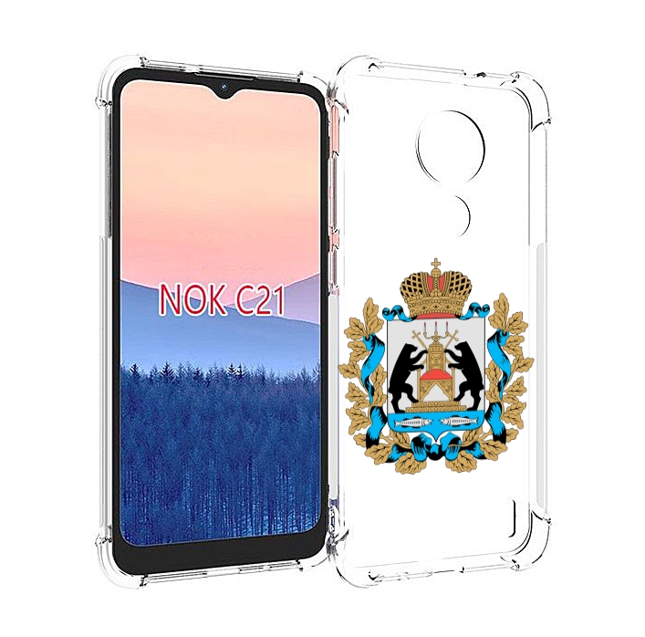 

Чехол MyPads герб-новгородская-область для Nokia C21, Прозрачный, Tocco