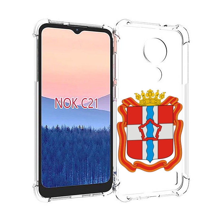 

Чехол MyPads герб-омскои-области для Nokia C21, Прозрачный, Tocco