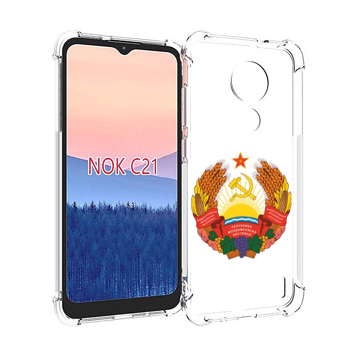

Чехол MyPads герб-приднестровья для Nokia C21, Прозрачный, Tocco