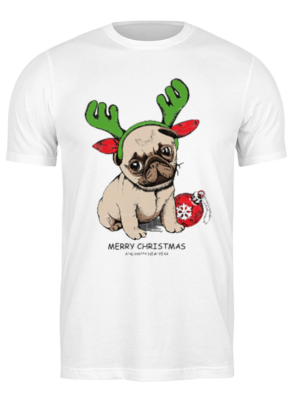 

Футболка мужская Printio Marry christmas белая 2XL, Белый, Marry christmas