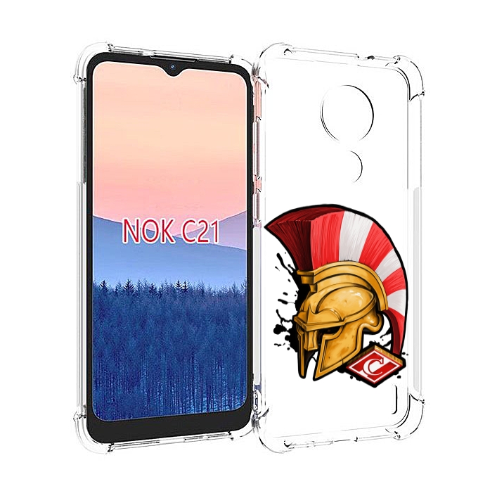 

Чехол MyPads ФК спартак шлем для Nokia C21, Прозрачный, Tocco