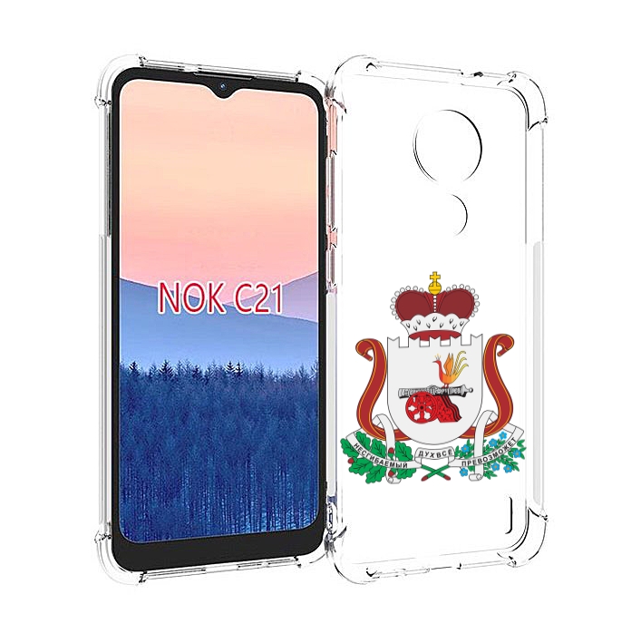 

Чехол MyPads герб-смоленскои-области для Nokia C21, Прозрачный, Tocco