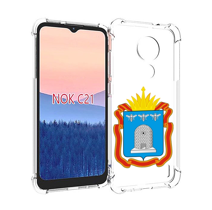 

Чехол MyPads герб-тамбовская-область для Nokia C21, Прозрачный, Tocco