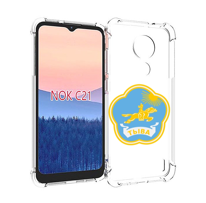 

Чехол MyPads герб-тыва-кызыл для Nokia C21, Прозрачный, Tocco
