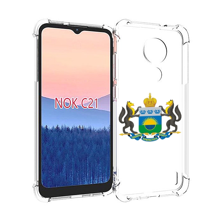 

Чехол MyPads герб-тюменская-область для Nokia C21, Прозрачный, Tocco