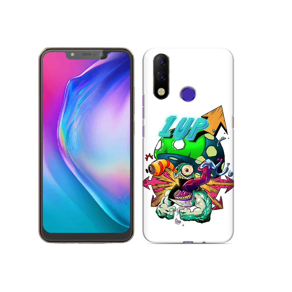 

Чехол MyPads Tocco для Tecno Spark 3 Pro сильный гриб абстракция, Прозрачный, Tocco