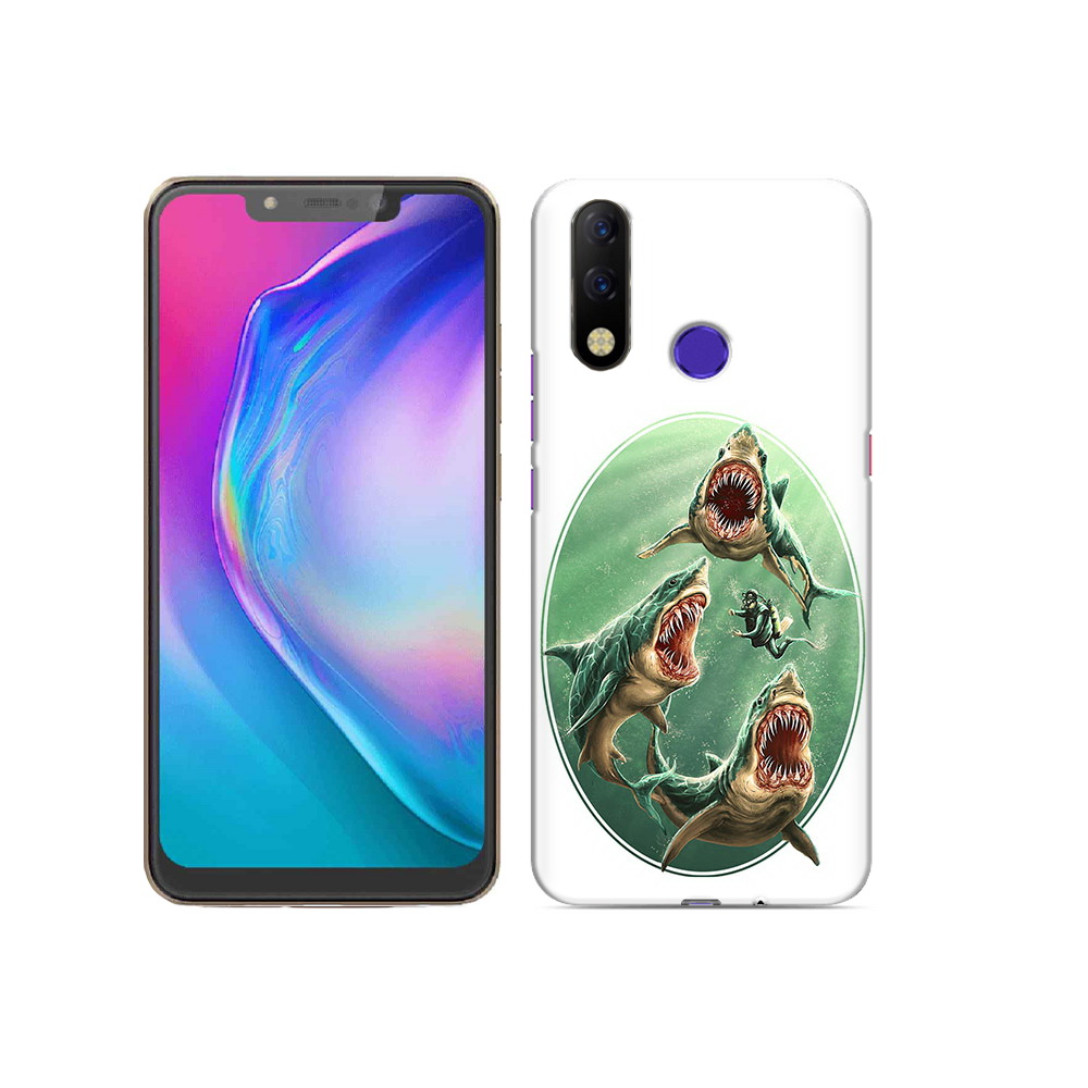 

Чехол MyPads Tocco для Tecno Spark 3 Pro синяя бездна, Прозрачный, Tocco