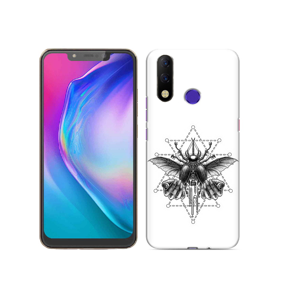 

Чехол MyPads Tocco для Tecno Spark 3 Pro скарабей, Прозрачный, Tocco
