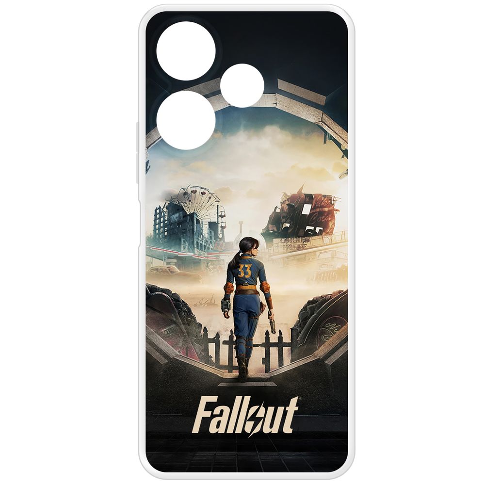 

Чехол-накладка Krutoff Clear Case Фоллаут (Fallout) - Убежище 33 для Xiaomi Poco M6 4G, Прозрачный