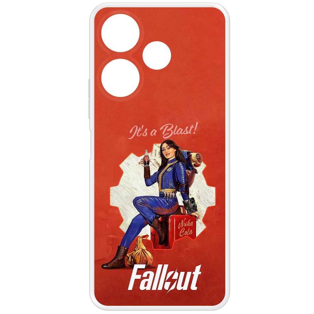 

Чехол-накладка Krutoff Clear Case Фоллаут (Fallout) - Это взрыв! для Xiaomi Poco M6 4G, Прозрачный